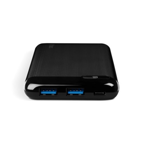 סוללת גיבוי ניידת 10,000mAh כולל חיבור USB-C ושני חיבורי Ttec USB-A טיטק