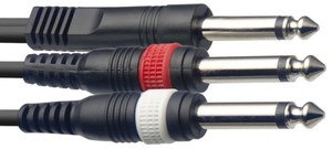 כבל אודיו 3 מטר  1XPL Mono-2XPL Mono