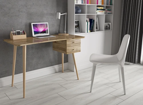 שולחן סטודנט מדליק בגוון אורן אטלנטי עם 2 מגירות דגם עופר 120 ס