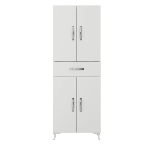ארון שרות הכולל 4 דלתות ומגירה רחבה Tudo Design בגימור לבן דגם אוריאן