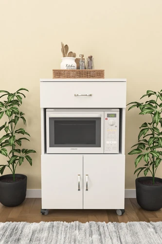 ארונית שרות רב תכליתית Tudu Design בגימור לבן דגם אודליה