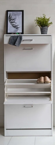 ארון נעליים 3 תאים ומגירה דגם שלהבת מבית TUDO DESIGN חסר