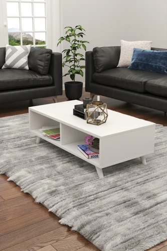 שולחן סלון פרקטי עם 2 חללי אחסון Tudo Design דגם תמרה