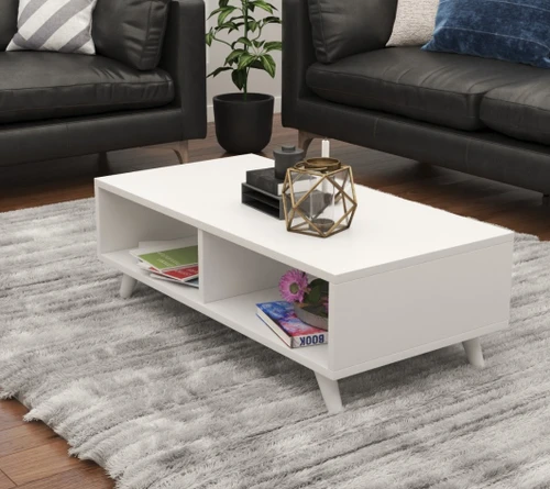 שולחן סלון פרקטי עם 2 חללי אחסון Tudo Design דגם תמרה
