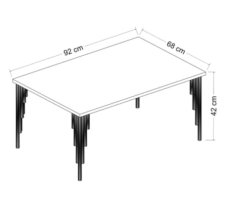 שולחן סלון במראה שיש שחור Tudo Design  דגם דריה