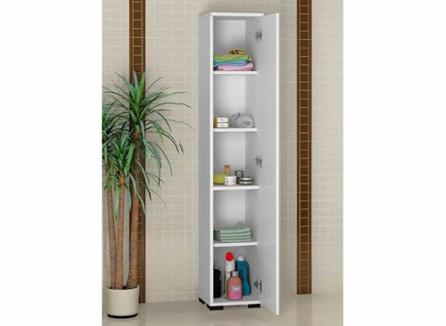 ארון שרות דלת אחת 5 תאים מבית Tudo Design  בגימור לבן דגם דונלד