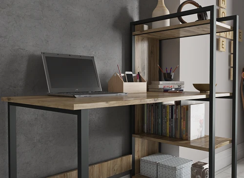 שולחן כתיבה עם מדפי צד דגם גלבוע Tudo Design