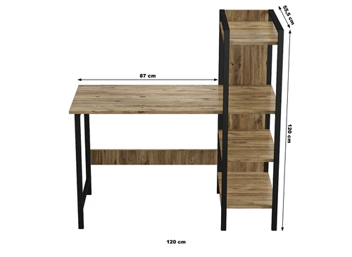 שולחן כתיבה עם מדפי צד דגם גלבוע Tudo Design