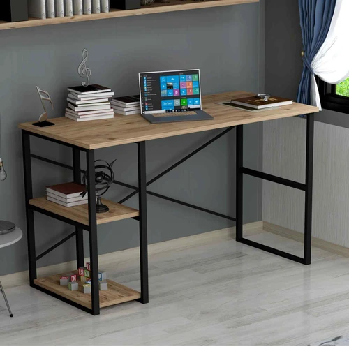 שולחן כתיבה ועבודה עם מדפי צד Tudo Design דגם כרמל