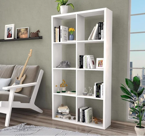 כוורת כוננית מעוצבת עם 8 תאים בגוון לבן שלג Tudu Design  דגם פריז