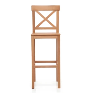 כיסא בר מעץ דגם באזל בצבע אלון מבית TUDO DESIGN