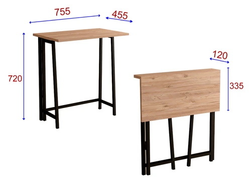 שולחן כתיבה מתקפל 75.5/45.2 ס