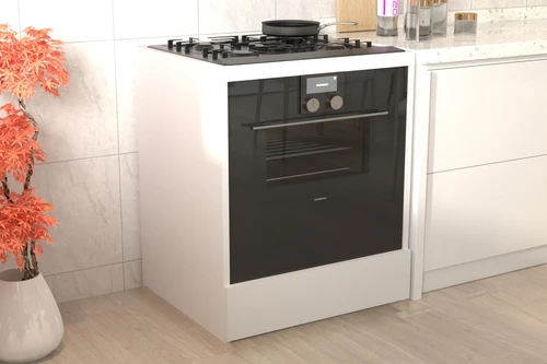 ארון לתנור בנוי וכיריים בצבע לבן דגם הדס Tudo Design