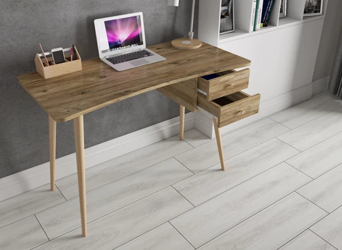 דגם אופיר אטלנטי - מירה  הסט המושלם שולחן כתיבה ועבודה + כוננית ספריה רחבה Tudo Design