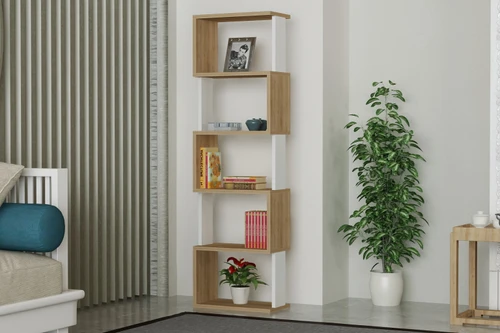 דגם מנטור- נעמה הסט המושלם שולחן כתיבה ועבודה + כוננית ספריה Tudo Design