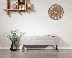 הדום ספסל רוחב 120 ס"מ מרופד בד קטיפה רחיץ עם תא אחסון דגם TUDO DESIGN DECO GRAY