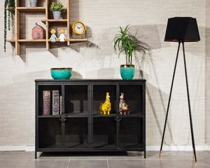 קומודה מזנון מתכת יצוקה דגם TUDO DESIGN DARK
