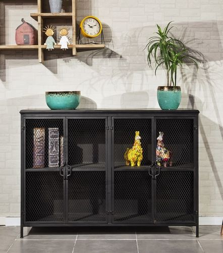 קומודה מזנון מתכת יצוקה דגם TUDO DESIGN DARK