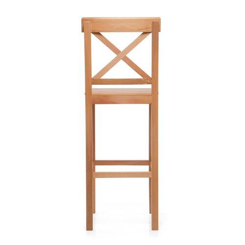 כיסא בר מעץ דגם באזל בצבע אלון מבית Tudo Design
