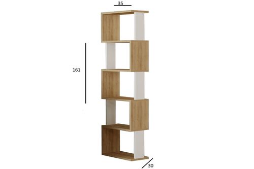 כוננית ספריה מעוצבת דגם נעמה Tudo Design
