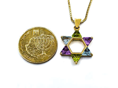 מגן דוד אבני חן