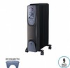 רדיאטור HUG 2,000W לחימום 9 צלעות מבית MATRIX שחור