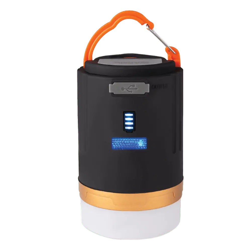 סוללת חירום 4800mAh מנורת LED נטענת לקמפינג כולל שלט רחוק וטעינה חכמה DS Camp Pro