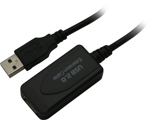 כבל מאריך USB גירסה 2.0V עם הגברה באורך 10 מטר.