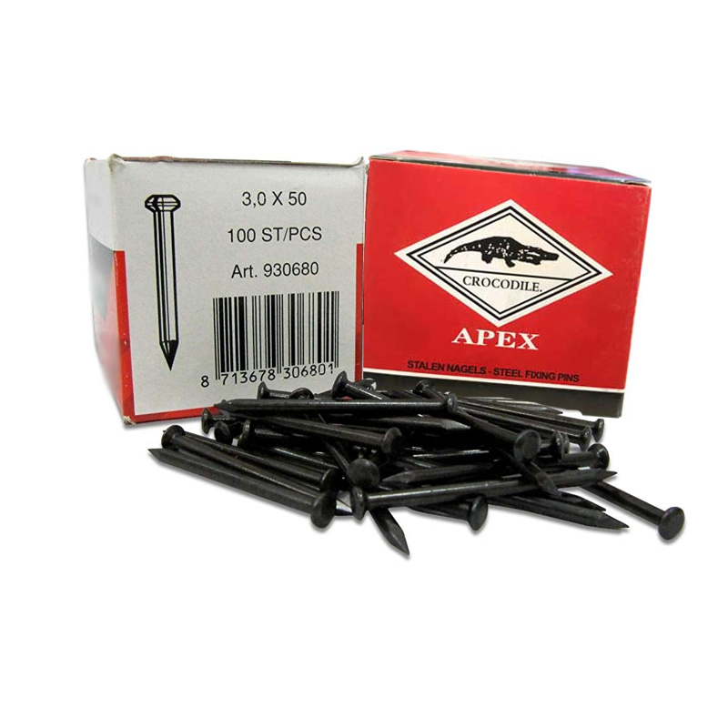 חבילת מסמר פלדה 3.0X5 כמות באריזה - 100 מסמרים Apex Crocodile