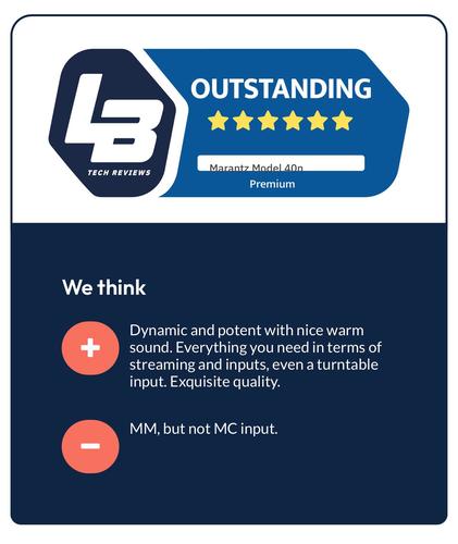 מגבר סטריאו רשת Marantz 40n צבע שחור!