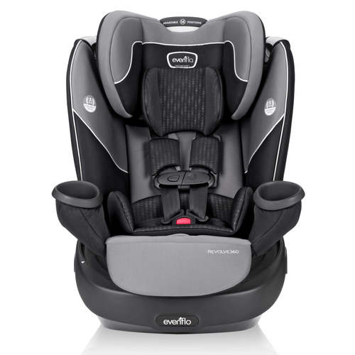כסא בטיחות אוונפלו מסתובב Revolve 360 משולב בוסטר – אפור Amherst Gray