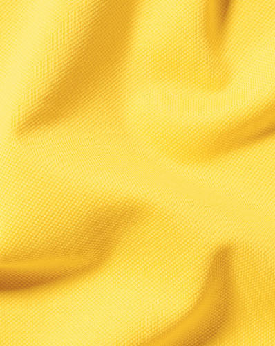חולצת פולו צבע לימון - Lemon solid short sleeve cotton Tyrwhitt pique polo 