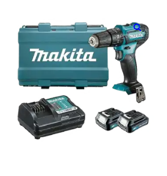 מברגה / מקדחה רוטטת HP333DWYE 12V Makita עם סוללות ומטען