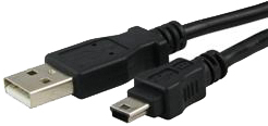 כבל USB ל-MINI USB באורך 2 מטר.