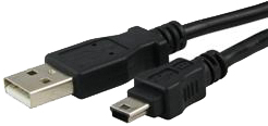 כבל USB ל-MINI USB באורך 2 מטר.