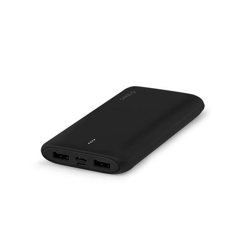 סוללה ניידת נטענת - T-Tec PowerSlim Duo 10.000mAh Universal Mobile Charger