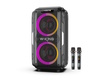 בידורית + 2 מיקרופונים W-KING T9 PRO 120W