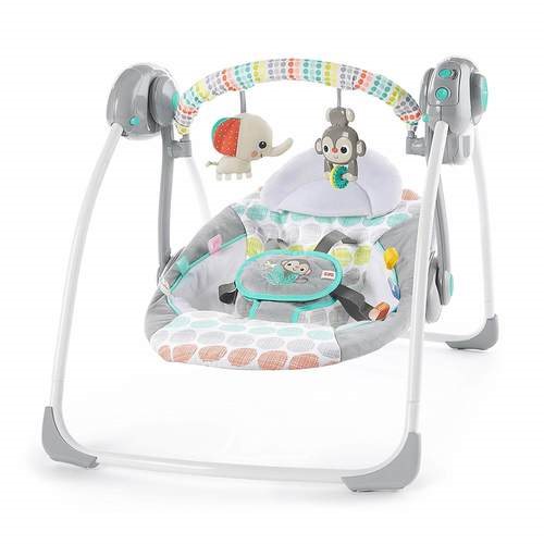 מיני נדנדה חיות שובבות תגיס ברייט סטארטס bright starts מגיל לידה ועד משקל 9 ק"ג