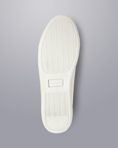 נעל ספורטיבית לבנה - White leather trainer