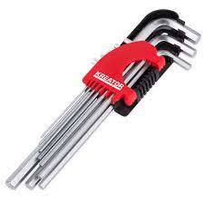 מפתח אלן ארוך איכותי 9 יחידות מ 1.5-10 KRT408301 Varo kreator