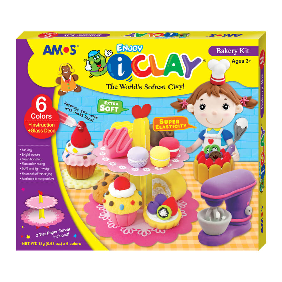 ערכת יצירה ופיסול עם חימר קל I-CLAY - מתוקים