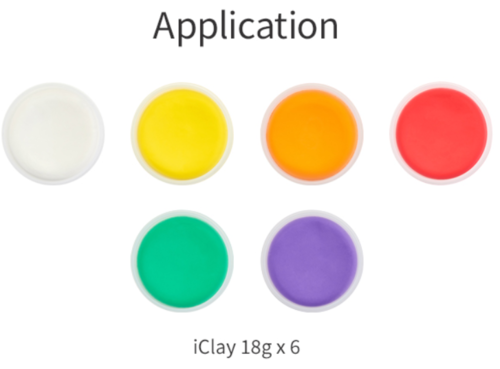 ערכת יצירה ופיסול עם חימר קל I-CLAY - ירקות