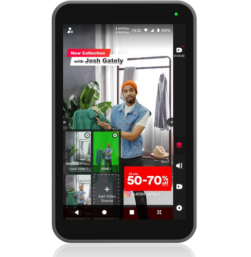 YoloLiv YoloBox Instream מערכת הכל באחד חכמה מוניטור ומערכת שידור Live אנכי