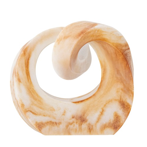 פסל דקו Swirl - חום 