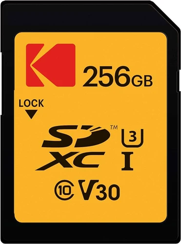כרטיס זיכרון Kodak Ultra Peformance Micro SD 256GB 4K + מתאם