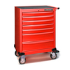 עגלת עבודה 7 מגירות אדום עם נעילה SIGNET HD 
