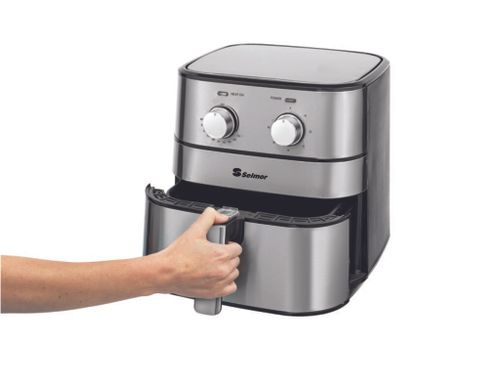 סיר טיגון ללא שמן נירוסטה סלמור AIR FRYER נפח 5 ליטר SE-824