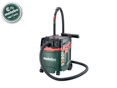 שואב אבק יבש\רטוב ASA 30 L PC עם שקע טכני METABO שקע טכני