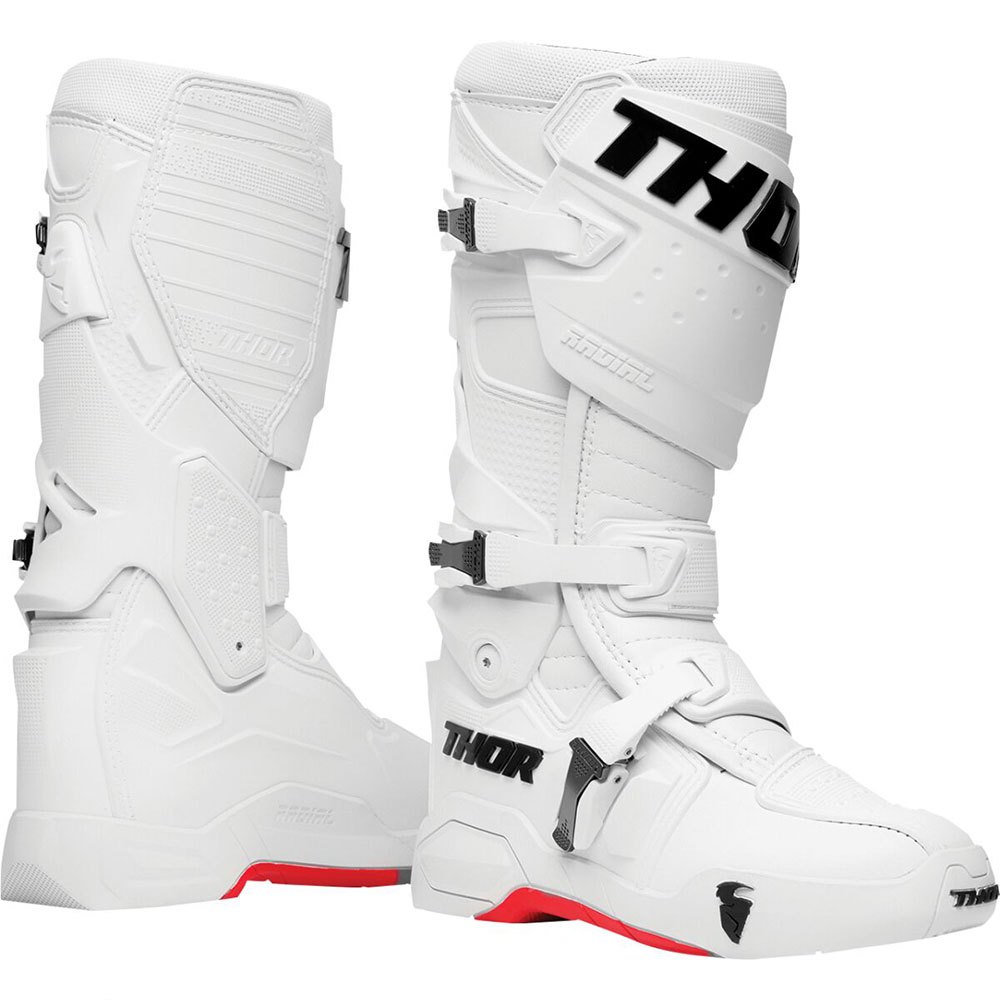 מגף רכיבה THOR MX לבן\אדום RADIAL