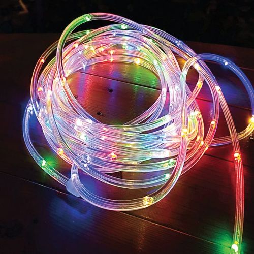 פס לד סולארי עגול RGB באורך 5 מטר ושלט semicom